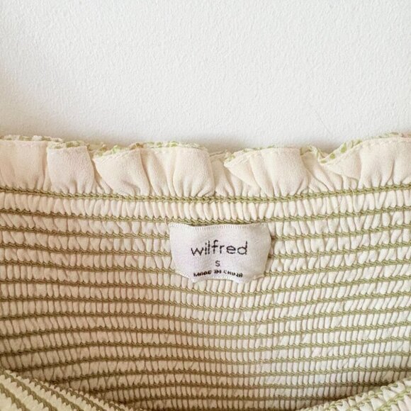 Aritzia Wilfred Tempest Dress in Birch/Marsh Green Floral Size Small - Picture 10 of 11